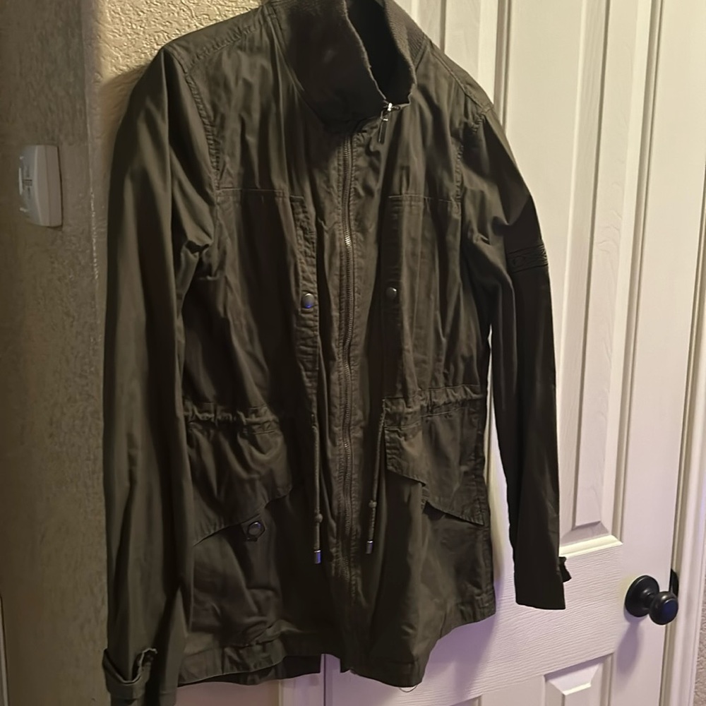 Target Merona utility style jacket in green.